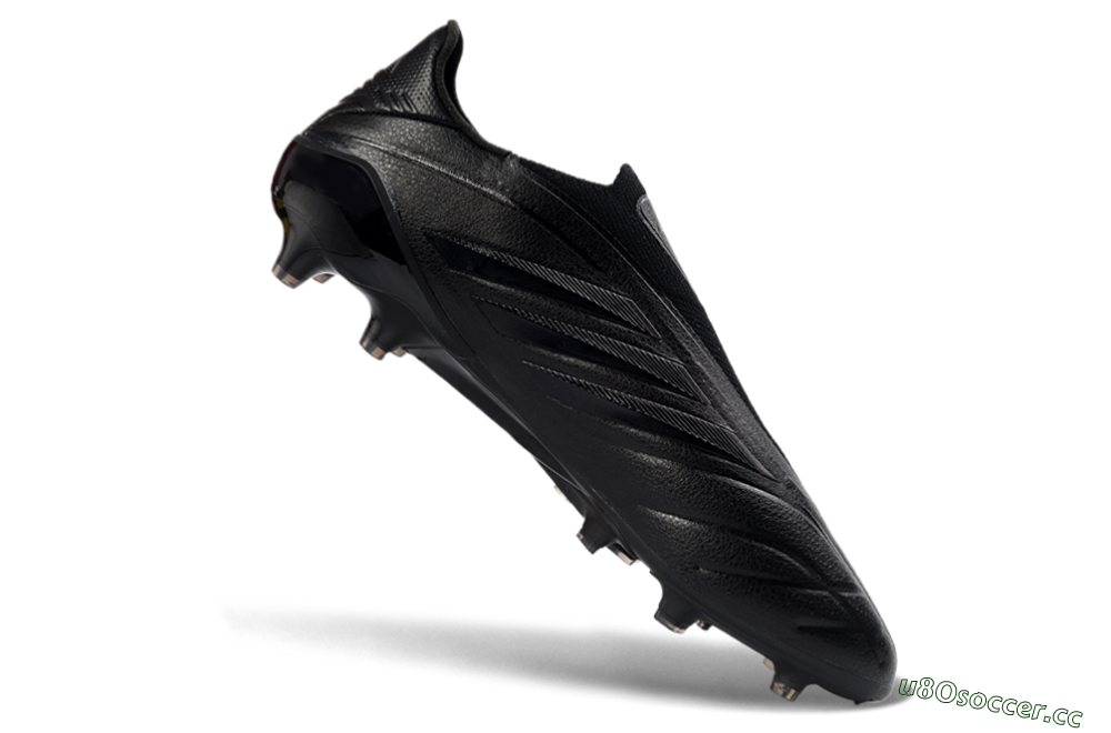 Men's Adidas Copa Pure 3 Elite FG Firm Ground Low-Tops Football Boots - Black/Midnight Black/Onyx Black 4