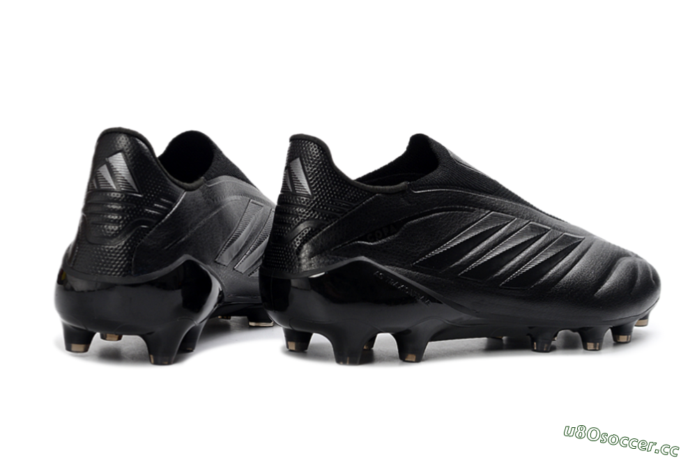 Men's Adidas Copa Pure 3 Elite FG Firm Ground Low-Tops Football Boots - Black/Midnight Black/Onyx Black 6