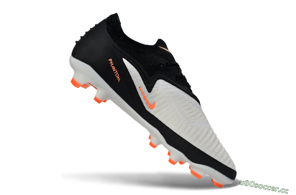Unisex Nike Phantom 6 Elite Low FG Firm Ground Low-Tops Football Boots - Black/Bright Orange/White 4