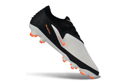 Unisex Nike Phantom 6 Elite Low FG Firm Ground Low-Tops Football Boots - Black/Bright Orange/White