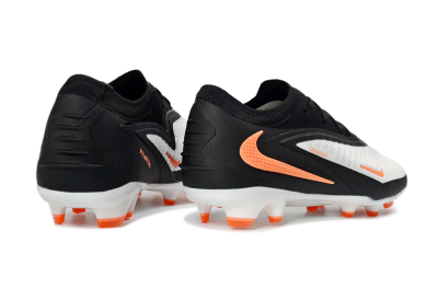 Unisex Nike Phantom 6 Elite Low FG Firm Ground Low-Tops Football Boots - Black/Bright Orange/White