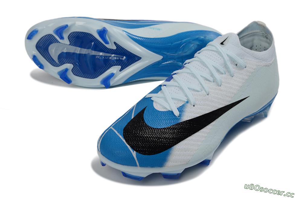 Unisex Nike Air Zoom Mercurial Vapor 16 Elite FG Firm Ground Low-Tops Football Boots - Blue/Sky Blue/Black 3