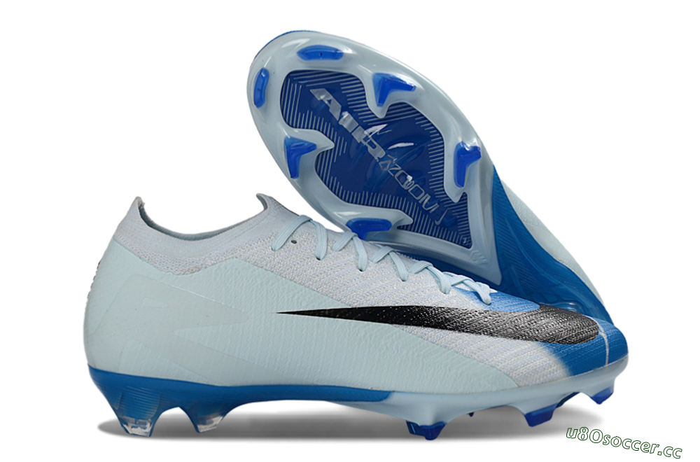 Unisex Nike Air Zoom Mercurial Vapor 16 Elite FG Firm Ground Low-Tops Football Boots - Blue/Sky Blue/Black 2