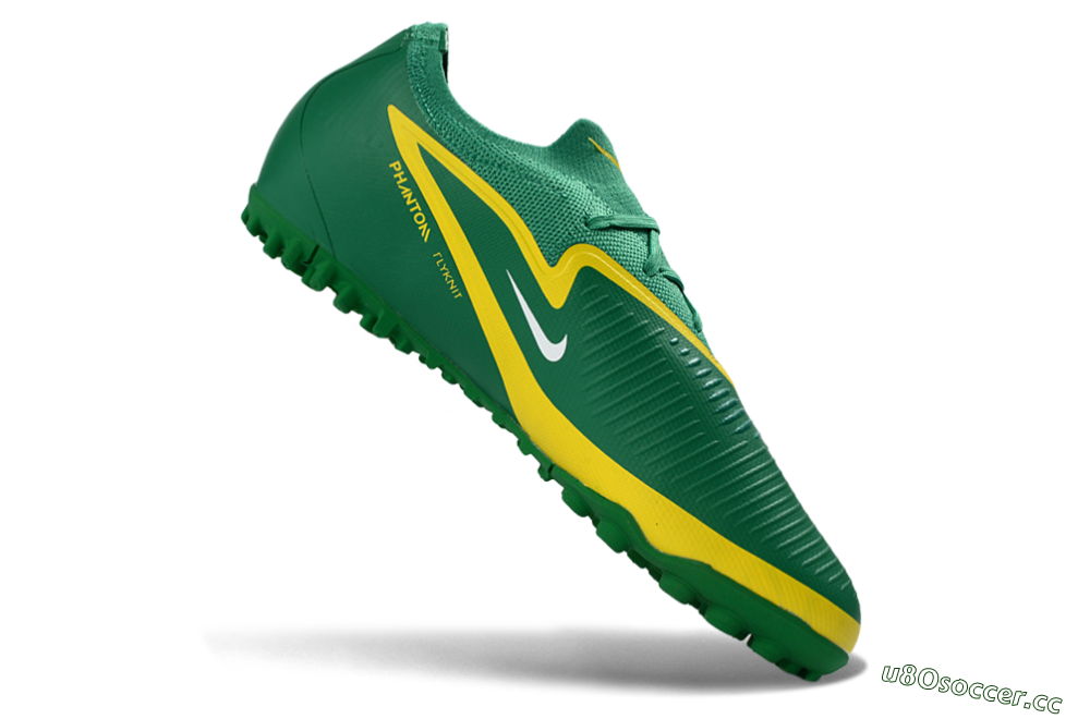 Unisex Nike Phantom 6 Elite Low TF Artificial Turf Low-Tops Football Shoes - Green/Lime Green/Sunshine Yellow 4