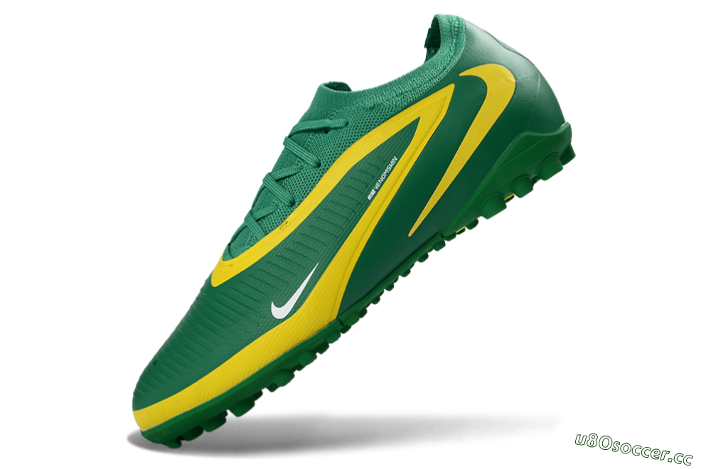 Unisex Nike Phantom 6 Elite Low TF Artificial Turf Low-Tops Football Shoes - Green/Lime Green/Sunshine Yellow 5