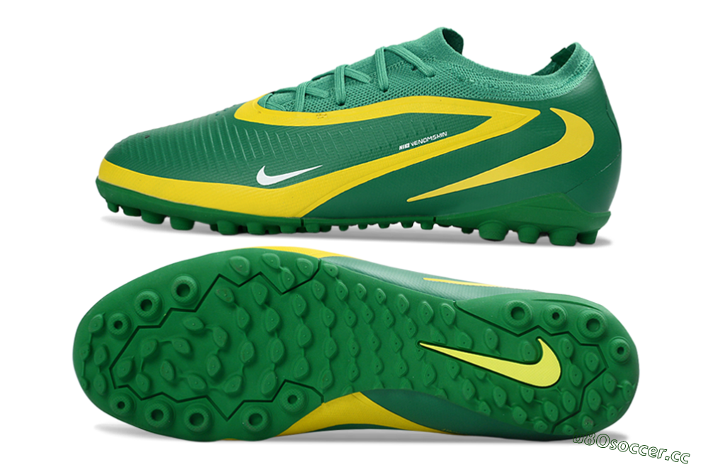Unisex Nike Phantom 6 Elite Low TF Artificial Turf Low-Tops Football Shoes - Green/Lime Green/Sunshine Yellow 1