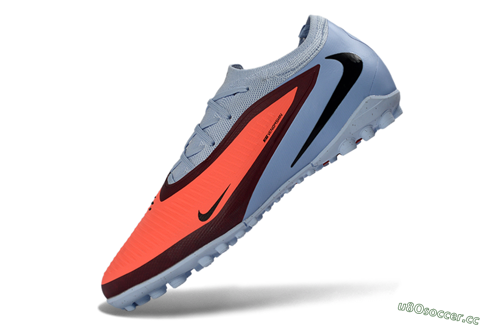 Unisex Nike Phantom 6 Elite Low TF Artificial Turf Low-Tops Football Shoes - Orange/Vibrant Coral/Deep Crimson 5