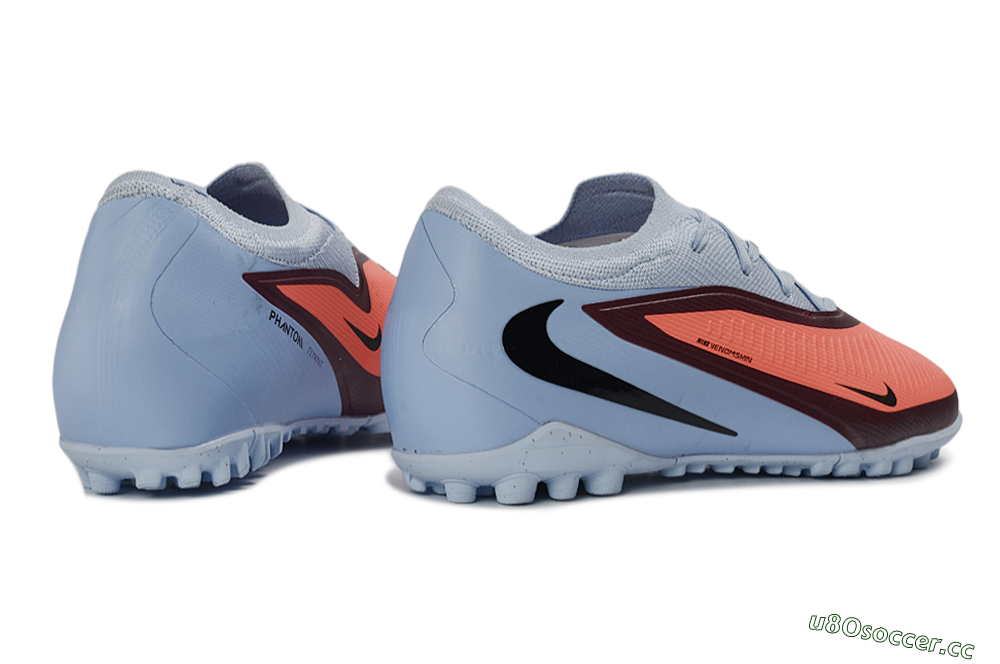 Unisex Nike Phantom 6 Elite Low TF Artificial Turf Low-Tops Football Shoes - Orange/Vibrant Coral/Deep Crimson 6