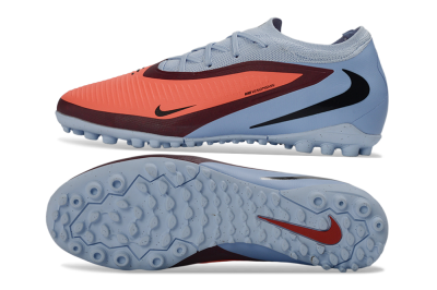 Unisex Nike Phantom 6 Elite Low TF Artificial Turf Low-Tops Football Shoes - Orange/Vibrant Coral/Deep Crimson