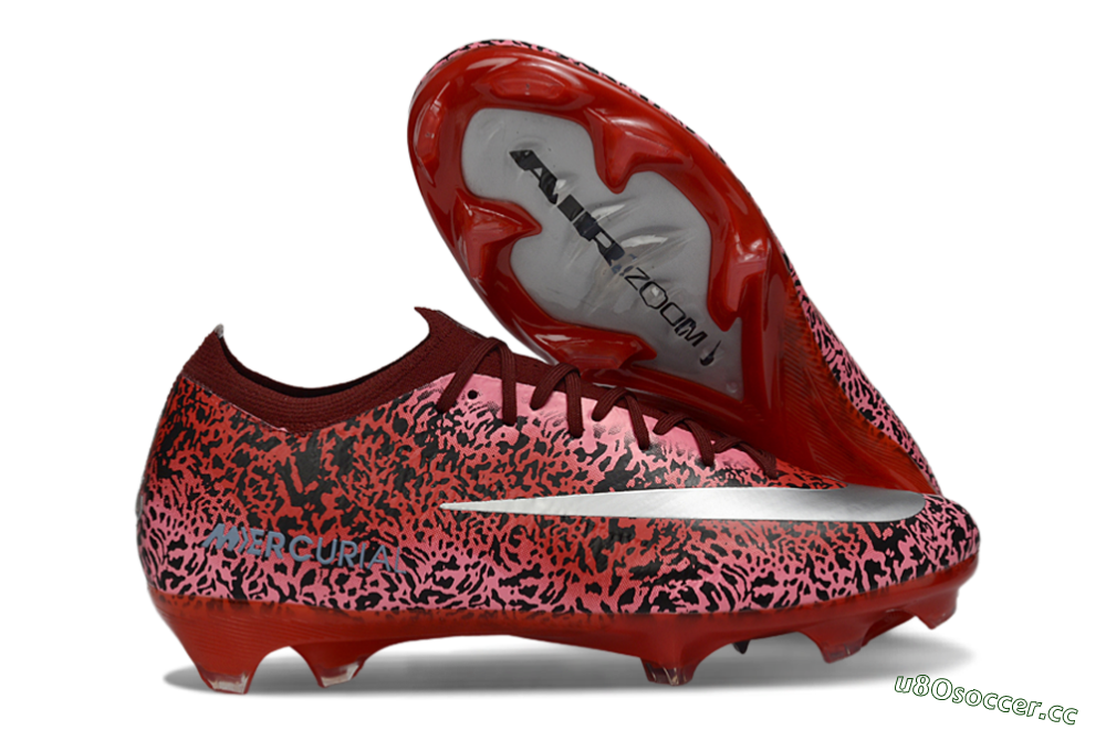 Unisex Nike Air Zoom Mercurial Vapor 16 Elite FG Firm Ground Low-Tops Football Boots - Red/Crimson Glow/Black Graphite 2