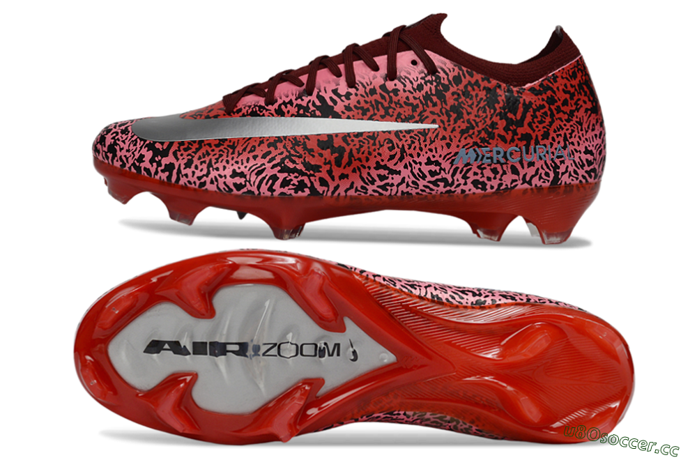 Unisex Nike Air Zoom Mercurial Vapor 16 Elite FG Firm Ground Low-Tops Football Boots - Red/Crimson Glow/Black Graphite 1
