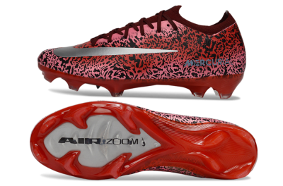 Unisex Nike Air Zoom Mercurial Vapor 16 Elite FG Firm Ground Low-Tops Football Boots - Red/Crimson Glow/Black Graphite