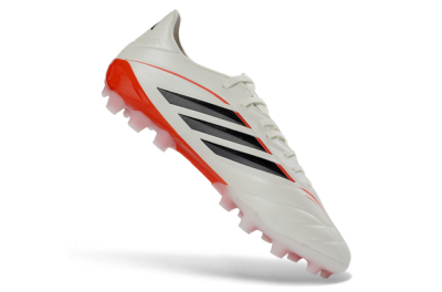 Men's Adidas Copa Pure 3 Elite AG Artificial Grass Low-Tops Football Boots - White/Scarlet/Black