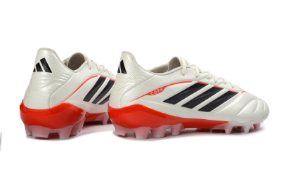Men's Adidas Copa Pure 3 Elite AG Artificial Grass Low-Tops Football Boots - White/Scarlet/Black
