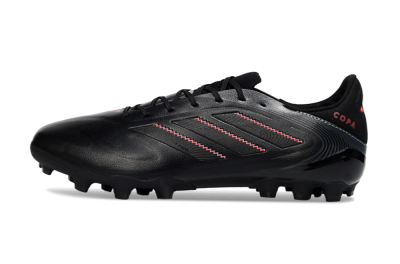Men's Adidas Copa Pure 3 Elite AG Artificial Grass Low-Tops Football Boots - Black/Crimson Accent/Clean Strike