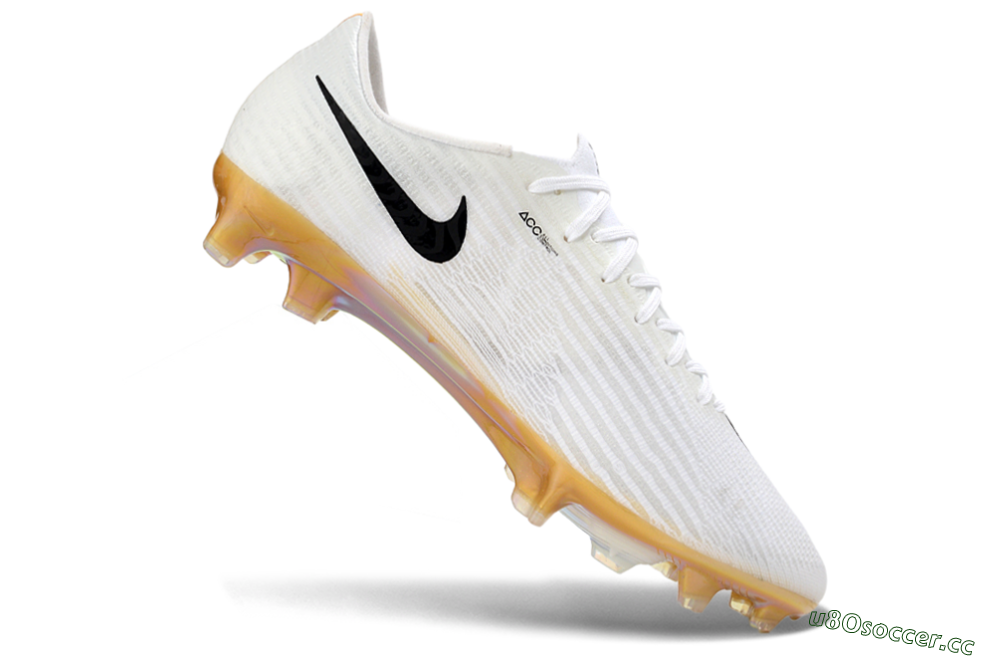Men's Nike Air Zoom Mercurial Superfly 11 FG Firm Ground Low-Tops Football Boots - White/Iridescent Yellow/Black 4