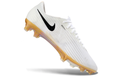 Men's Nike Air Zoom Mercurial Superfly 11 FG Firm Ground Low-Tops Football Boots - White/Iridescent Yellow/Black