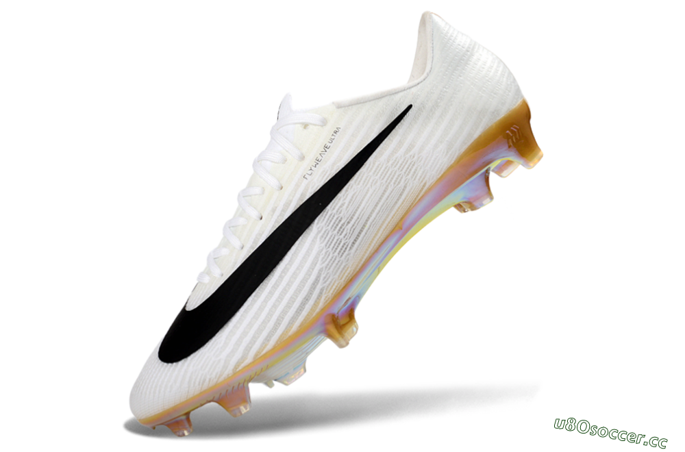 Men's Nike Air Zoom Mercurial Superfly 11 FG Firm Ground Low-Tops Football Boots - White/Iridescent Yellow/Black 5