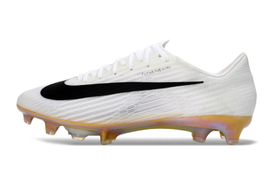 Men's Nike Air Zoom Mercurial Superfly 11 FG Firm Ground Low-Tops Football Boots - White/Iridescent Yellow/Black
