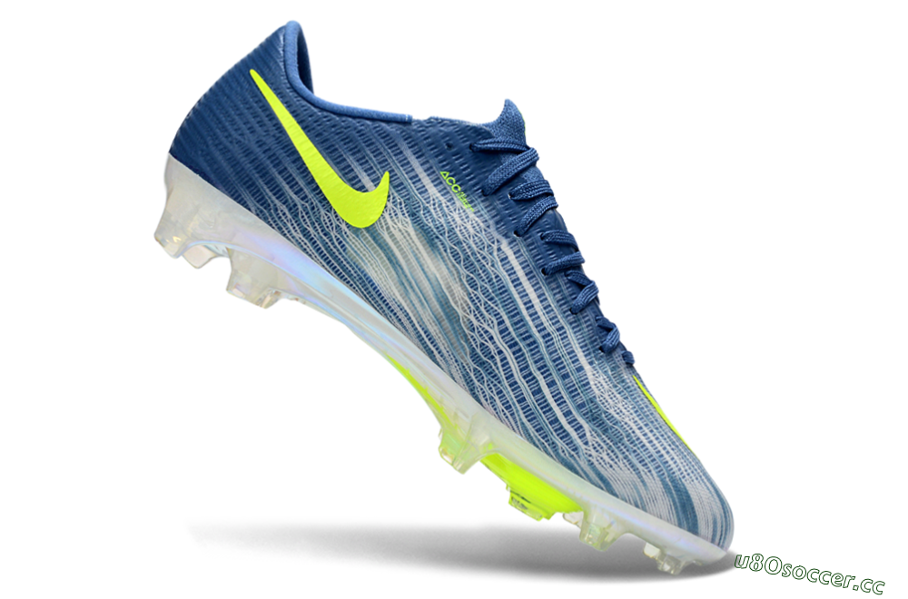 Men's Nike Air Zoom Mercurial Superfly 11 FG Firm Ground Low-Tops Football Boots - Blue/Electric Yellow/Light Blue 4