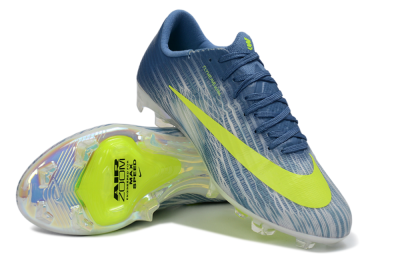 Men's Nike Air Zoom Mercurial Superfly 11 FG Firm Ground Low-Tops Football Boots - Blue/Electric Yellow/Light Blue