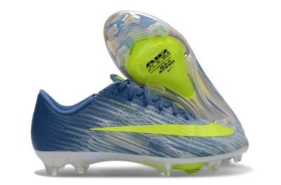 Men's Nike Air Zoom Mercurial Superfly 11 FG Firm Ground Low-Tops Football Boots - Blue/Electric Yellow/Light Blue