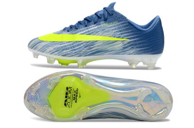 Men's Nike Air Zoom Mercurial Superfly 11 FG Firm Ground Low-Tops Football Boots - Blue/Electric Yellow/Light Blue