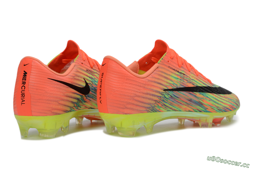 Men's Nike Air Zoom Mercurial Superfly 11 FG Firm Ground Low-Tops Football Boots - Orange/Vibrant Citrus/Electric Lime 6