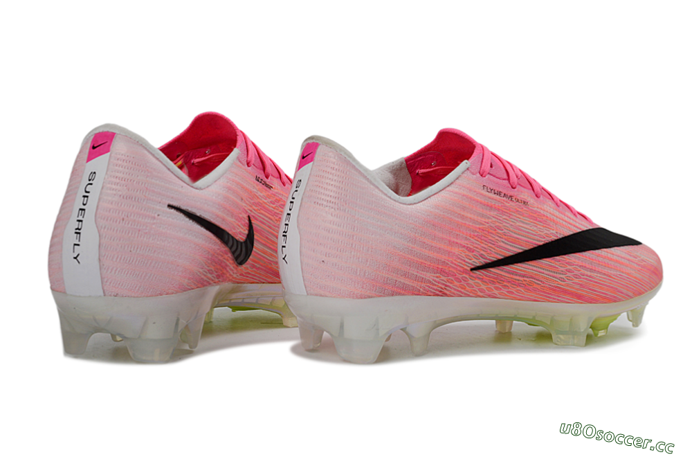 Unisex Nike Air Zoom Mercurial Superfly 11 FG Firm Ground Low-Tops Football Boots - Pink/Vibrant Pink/Black 6
