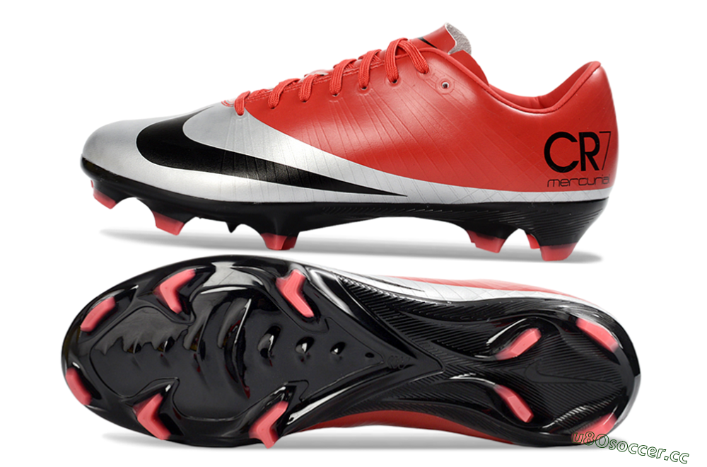 Unisex Nike Air Zoom Mercurial Vapor Superfly 1 CR7 2026 World Cup FG Firm Ground Low-Tops Football Boots - Orange/Dynamic Sunset/Metallic Silver 15