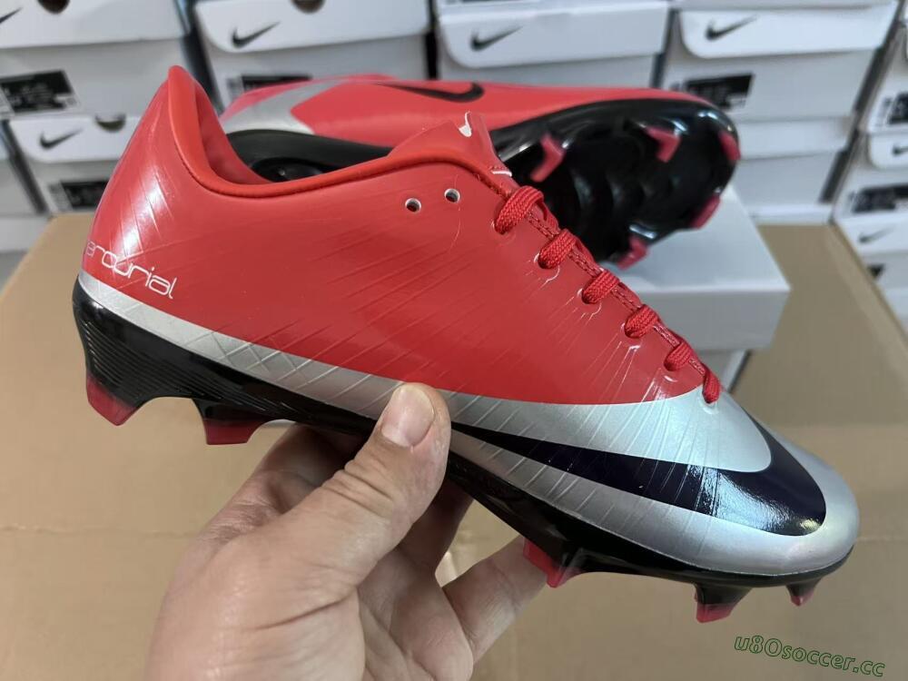 Unisex Nike Air Zoom Mercurial Vapor Superfly 1 CR7 2026 World Cup FG Firm Ground Low-Tops Football Boots - Orange/Dynamic Sunset/Metallic Silver 5