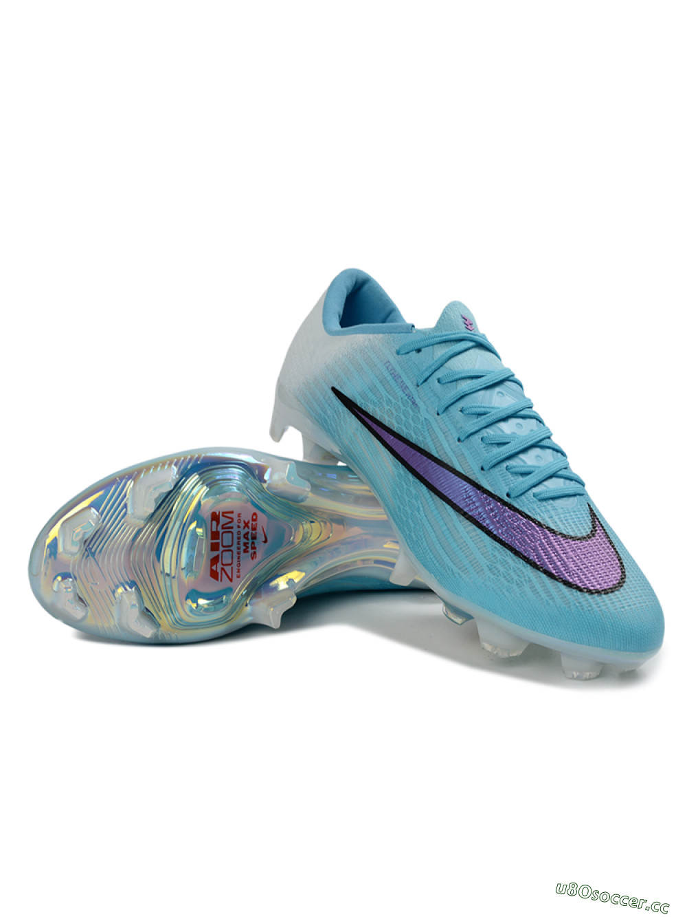 Men's Nike Air Zoom Mercurial Superfly 11 FG Firm Ground Low-Tops Football Boots - Blue/Iridescent Blue/Deep Purple 3