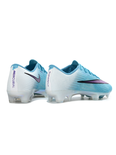 Men's Nike Air Zoom Mercurial Superfly 11 FG Firm Ground Low-Tops Football Boots - Blue/Iridescent Blue/Deep Purple