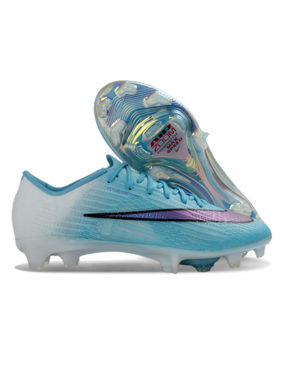Men's Nike Air Zoom Mercurial Superfly 11 FG Firm Ground Low-Tops Football Boots - Blue/Iridescent Blue/Deep Purple