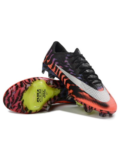Men's Nike Air Zoom Mercurial Superfly 11 FG Firm Ground Low-Tops Football Boots - Black/Electric Orange/Blue Blaze