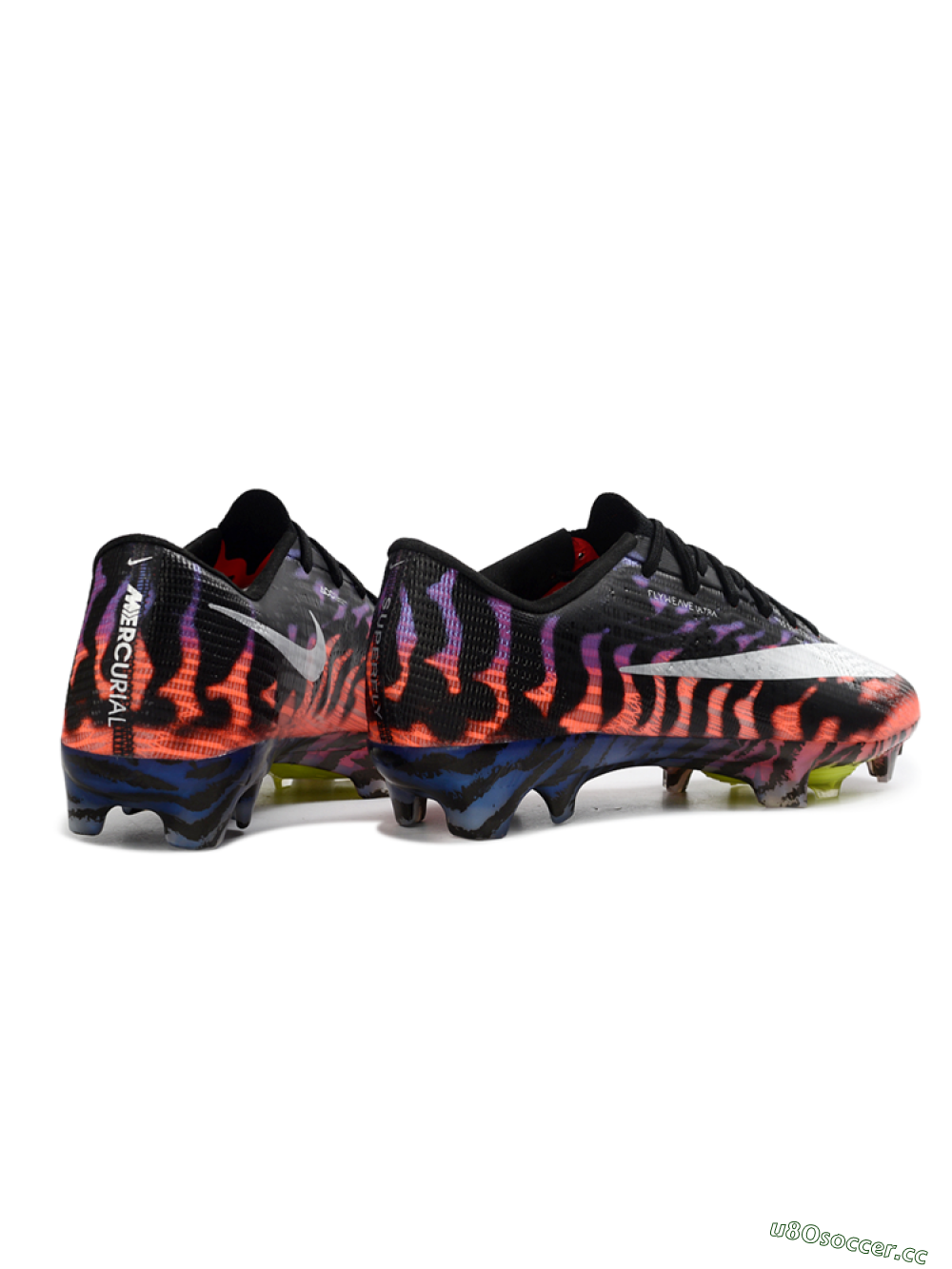 Men's Nike Air Zoom Mercurial Superfly 11 FG Firm Ground Low-Tops Football Boots - Black/Electric Orange/Blue Blaze 6