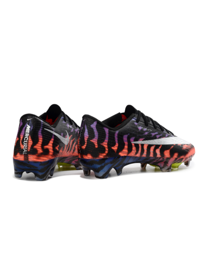 Men's Nike Air Zoom Mercurial Superfly 11 FG Firm Ground Low-Tops Football Boots - Black/Electric Orange/Blue Blaze