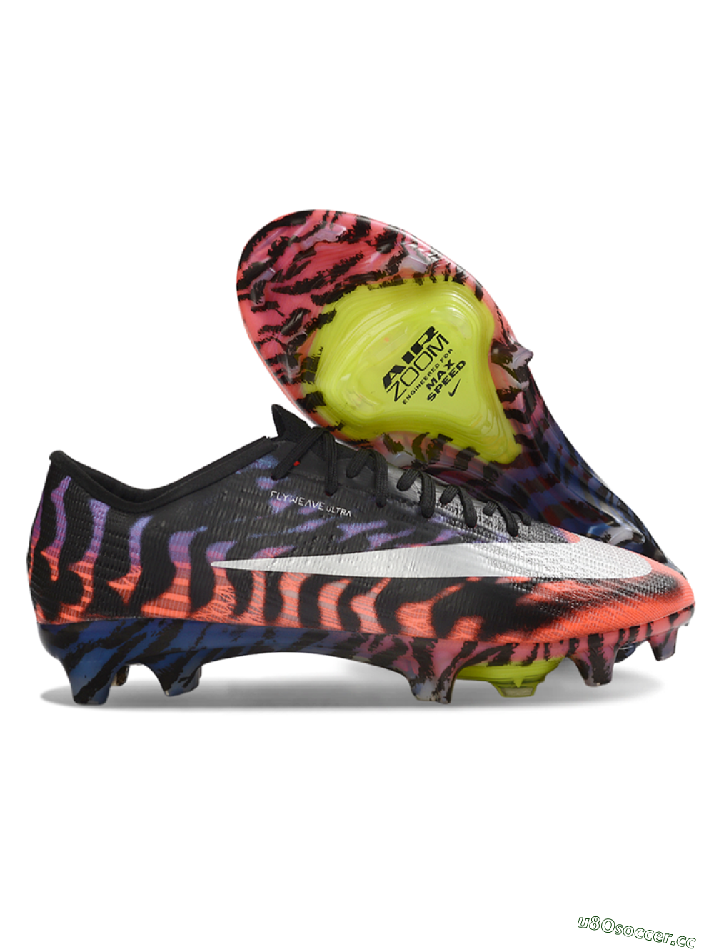 Men's Nike Air Zoom Mercurial Superfly 11 FG Firm Ground Low-Tops Football Boots - Black/Electric Orange/Blue Blaze 2