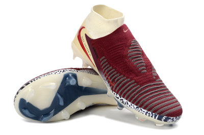 Men's Nike Phantom 6 High Elite AG Artificial Grass High-Tops Football Boots - Red/Crimson Red/Dreamy White