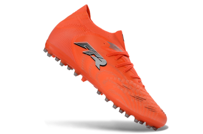 Men's Puma Future 8 Ultimate MG Multi Ground Low-Tops Football Boots - Orange/Bright Flame/Neon Ember