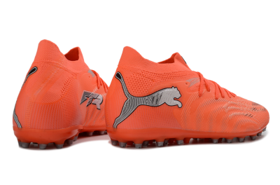Men's Puma Future 8 Ultimate MG Multi Ground Low-Tops Football Boots - Orange/Bright Flame/Neon Ember