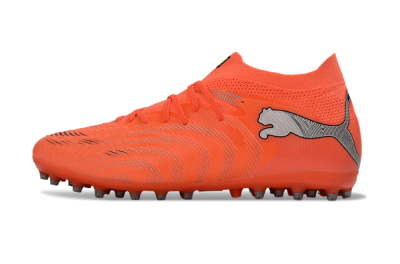 Men's Puma Future 8 Ultimate MG Multi Ground Low-Tops Football Boots - Orange/Bright Flame/Neon Ember