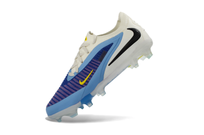 Kids Nike Phantom 6 Elite Low FG Firm Ground Low-Tops Football Boots - Blue/Sky Blue/Deep Purple