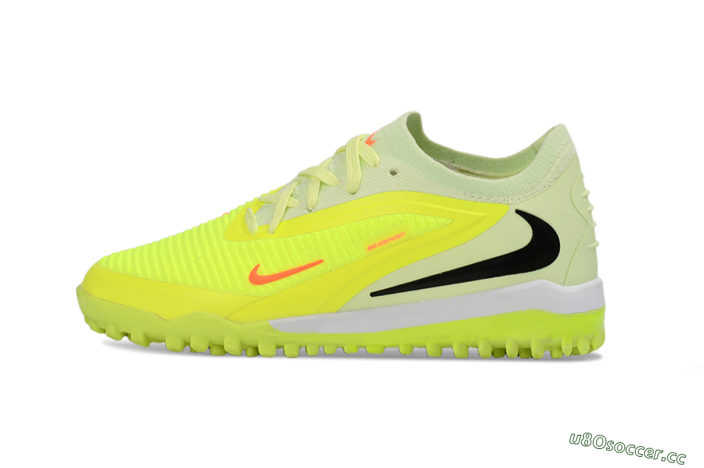 Kids Nike Phantom 6 Elite Low TF Artificial Turf Low-Tops Football Shoes - Yellow/Neon Green/Black 2