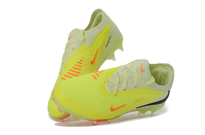 Kids Nike Phantom 6 Elite Low FG Firm Ground Low-Tops Football Boots - Yellow/Neon Green/Electric Orange