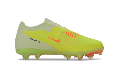 Kids Nike Phantom 6 Elite Low FG Firm Ground Low-Tops Football Boots - Yellow/Neon Green/Electric Orange