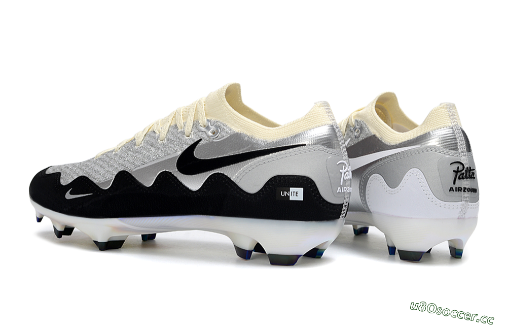 Men's Nike Air Zoom Mercurial Vapor 16 Elite FG Firm Ground Low-Tops Football Boots - White/Light Gray/Metallic Silver 4