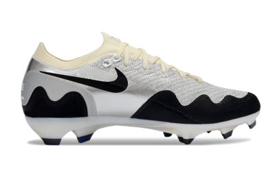 Men's Nike Air Zoom Mercurial Vapor 16 Elite FG Firm Ground Low-Tops Football Boots - White/Light Gray/Metallic Silver
