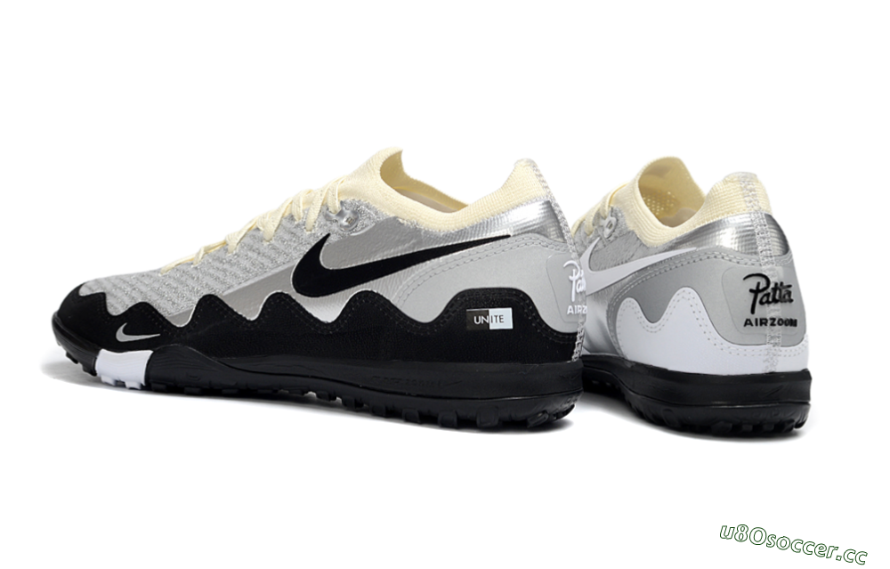 Men's Nike Air Zoom Mercurial Vapor 16 Elite TF Artificial Turf Low-Tops Football Shoes - White/Slate Grey/Soft Cream 4
