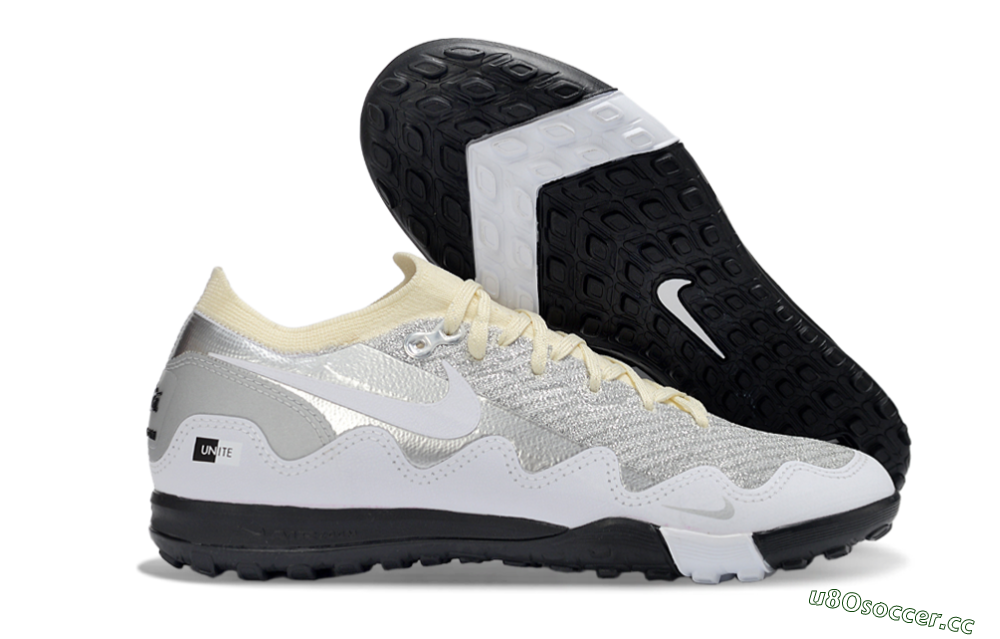 Men's Nike Air Zoom Mercurial Vapor 16 Elite TF Artificial Turf Low-Tops Football Shoes - White/Slate Grey/Soft Cream 2